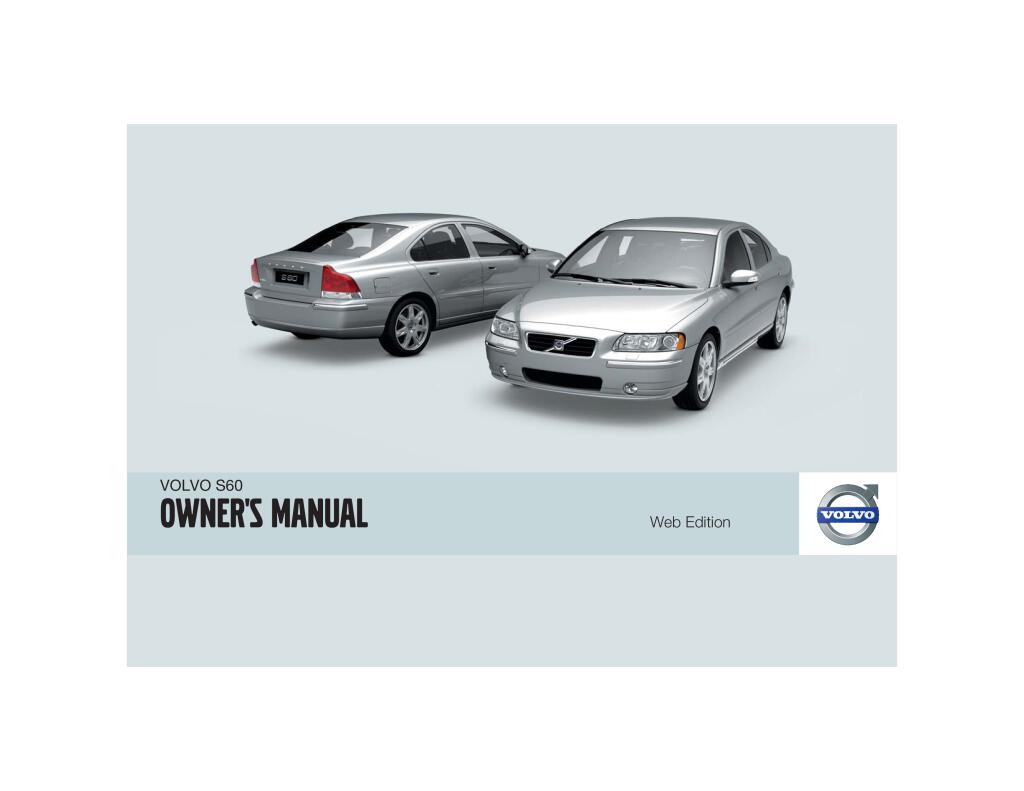 2009 volvo s60 users manual.pdf (5.89 MB) - Manuály uživatelské